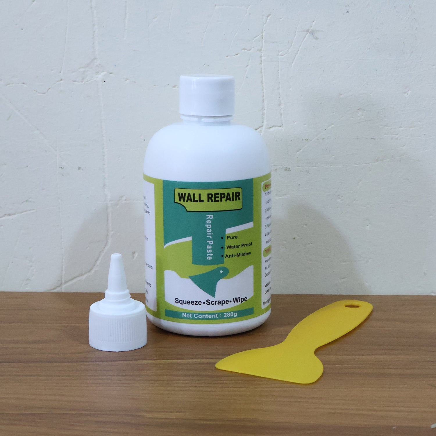 Wall Crack Repair Cream with Scraper - (Set) Wall Crack Repair Cream with Scraper - (Set)